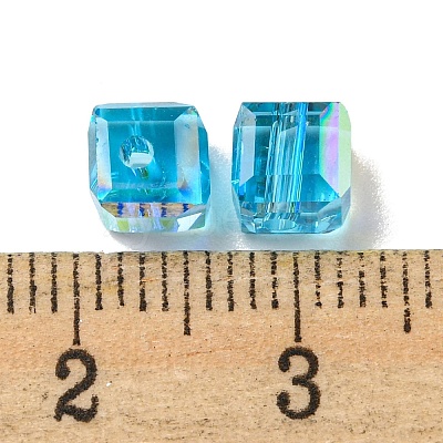 Electroplate Glass Beads EGLA-Z004-04A-06-1