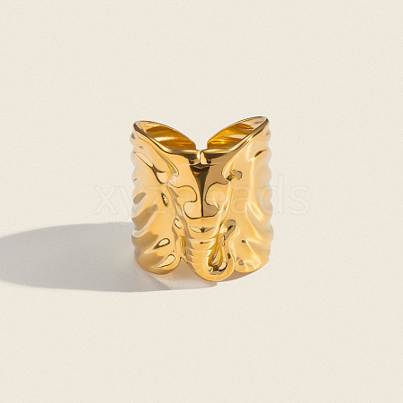 Elephant 304 Stainless Steel Cuff Open Rings LS-HL9999-1