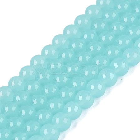 Imitation Jade Glass Beads Strands LS-GLAA-T032-J6mm-06-1
