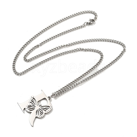 201 Stainless Steel Necklaces NJEW-Q336-01R-P-1