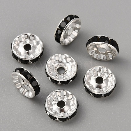 50Pcs Alloy Rhinestone Spacer Beads ALRI-SZC0003-05S-01-1