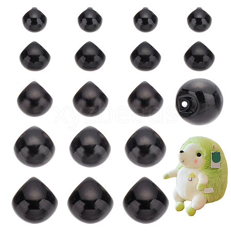 300Pcs 5 Style Resin Imitation Pearl Buttons RESI-PH0002-13-1