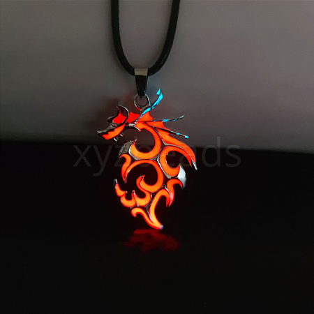 Luminaries Alloy Dragon Pendant Necklace LUMI-PW0001-024P-A-1