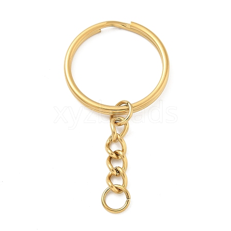 Ion Plating(IP) 304 Stainless Steel Split Key Rings KEYC-M035-01G-1