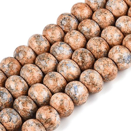Opaque Baking Paint Glass Beads Strands GLAA-Q110-03A-04-1