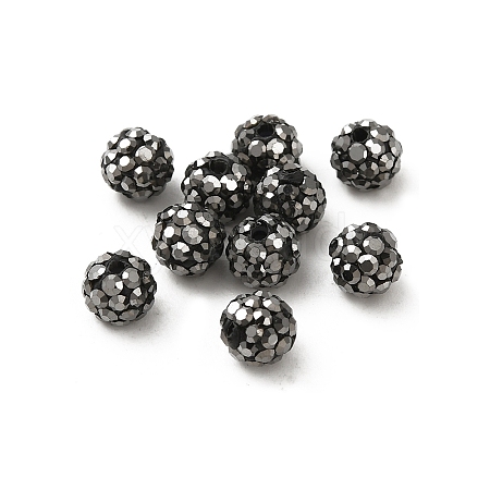 Pave Disco Ball Beads X-RB-Q195-A6mm-1-1