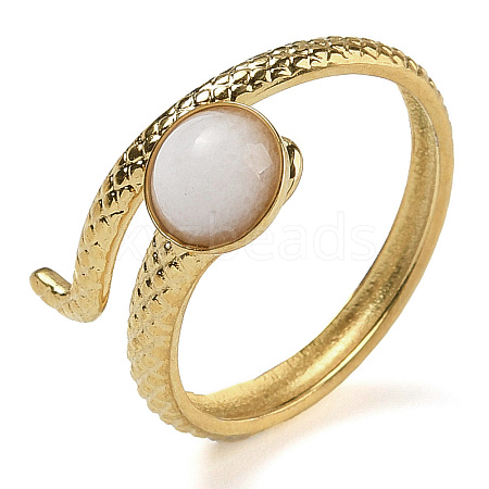 Natural White Jade Finger Rings RJEW-U027-04G-07-1