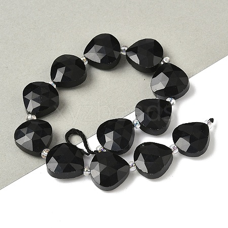 Natural Black Onyx(Dyed & Heated) Beads Strands G-D316-A15-1