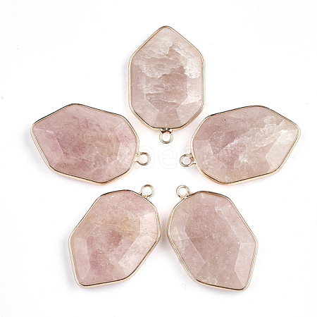 Natural Strawberry Quartz Pendants G-S344-13A-1