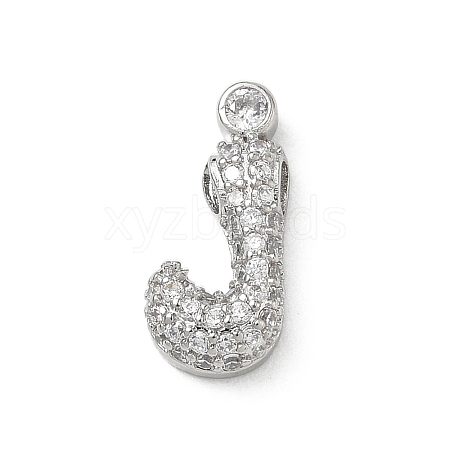 Brass Micro Pave Cubic Zirconia Pendants KK-A300-02P-J-1