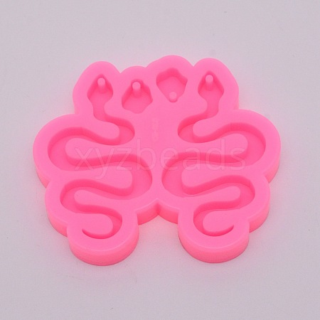 DIY Snake Keychain Silicone Molds DIY-WH0183-53-1