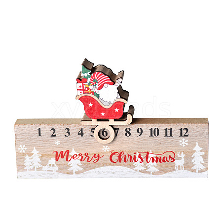 Wooden Gnome Doll Display Decoration XMAS-PW0001-084A-1