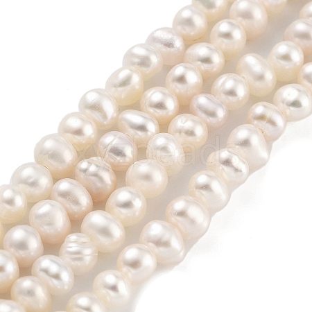 Natural Cultured Freshwater Pearl Beads Strands PEAR-C003-07E-1