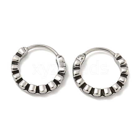 316 Surgical Stainless Steel Hoop Earrings EJEW-D096-12AS-07-1