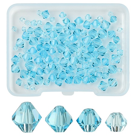 120Pcs 4 Styles Imitation Austrian Crystal Beads SWAR-YW0001-03-1