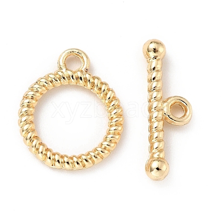 Rack Plating Brass Toggle Clasps KK-E034-04LG-1