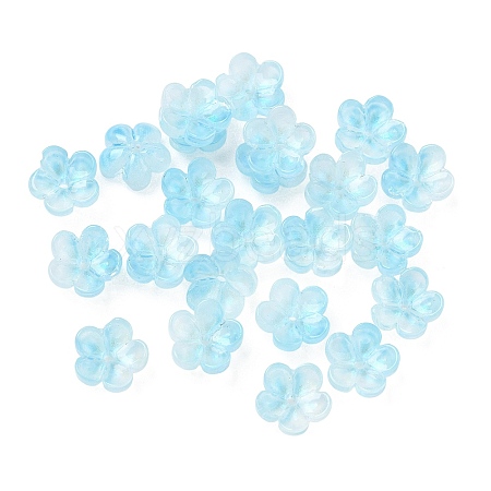 Dyed & Heated Glass Bead Caps GLAA-C042-01E-1