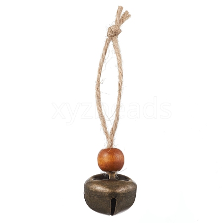 Iron Bell Pendant Decoration HJEW-JM02488-03-1