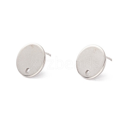 Non-Tarnish 201 Stainless Steel Stud Earring Findings STAS-P308-09B-P-1