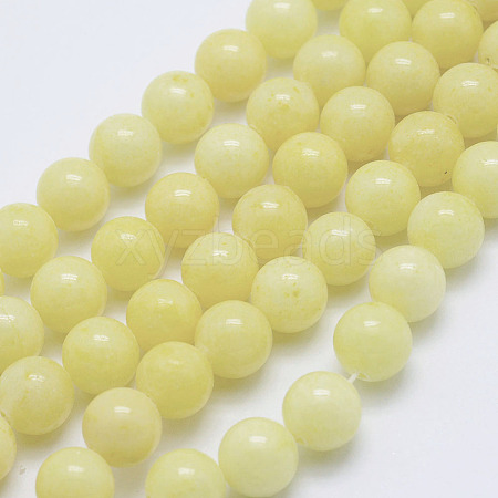Natural Mashan Jade Round Beads Strands X-G-D263-10mm-XS06-1