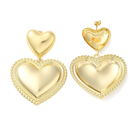 Brass Stud Earrings for Women EJEW-B057-09G-1