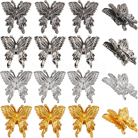 40Pcs 4 Colors Alloy Beads FIND-SC0011-90B-1
