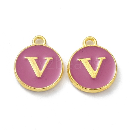 Golden Plated Alloy Enamel Charms ENAM-XCP0001-13V-1