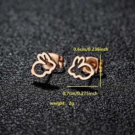 201 Stainless Steel Stud Earrings FS-WGB18B1-11-1