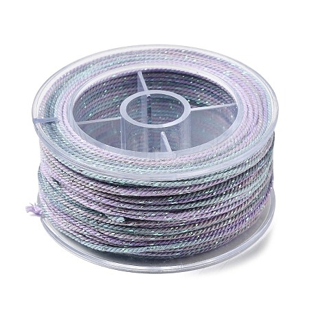 30M Segment Dyed Cotton & Metallic String Threads OCOR-F018-01G-1