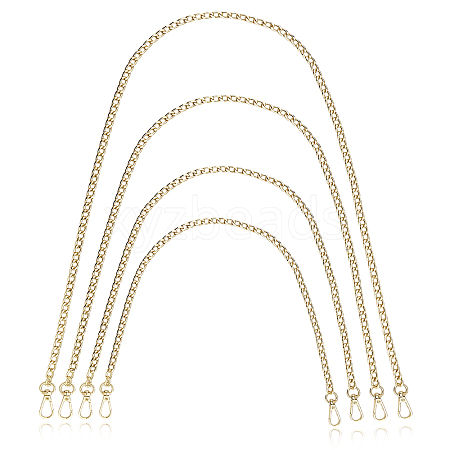4Pcs 4 Styles Iron Curb Chain Bag Strap FIND-WR0001-22G-1