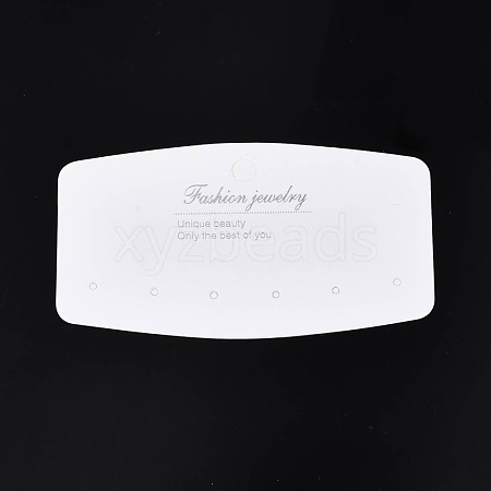 Rectangle Cardboard Jewelry Display Cards CDIS-N002-007-1