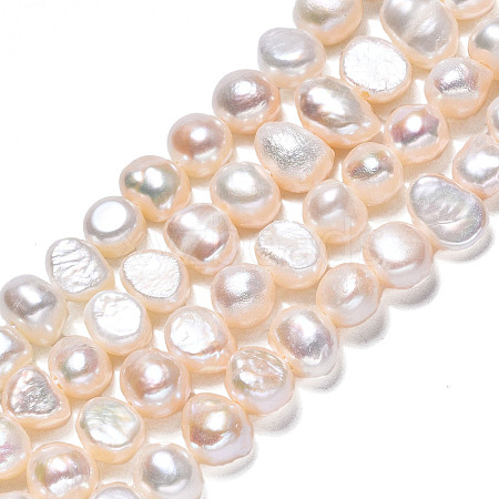 Natural Cultured Freshwater Pearl Beads Strands X-PEAR-N014-05B-1