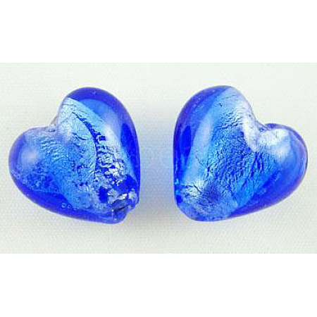 Handmade Silver Foil Glass Beads LS-X-SLH12MM10Y-1