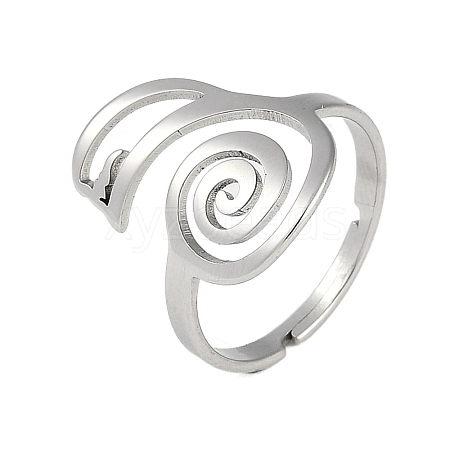 304 Stainless Steel Adjustable Rings for Women RJEW-M008-02P-1