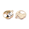 Panda Theme Alloy Enamel Pendants ENAM-T020-34B-2