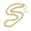 Rack Plating Brass Link Chain Necklaces for Women NJEW-K382-10G-1