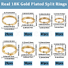 300Pcs 8 Styles Stainless Steel Split Rings STAS-BBC0008-88-2