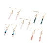 Natural & Synthetic Mixed Stone Beads Dangle Earrings EJEW-JE04709-1