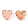 Transparent Frosted Spray Painted Acrylic Beads X1-FACR-TAC0004-02B-3