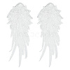 Wing Pattern Polyester Embroidered Lace Appliques DIY-WH0530-95-1