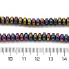 Electroplated Natural Lava Rock Beads Strands G-A256-E01-01J-4