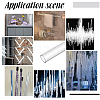 Transparent Acrylic Pipe AJEW-WH0475-51K-5