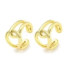 Brass Cuff Earrings EJEW-C104-019G-1