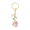 Natural Shell Pendant Keychains KEYC-JKC01094-03-4