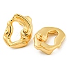 Ion Plating(IP) 304 Stainless Steel Stud Earrings EJEW-C068-10G-2