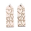 Printed Wood Pendants FIND-R050-02B-1