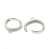 Brass Hoop Earring Findings KK-L211-021P-3