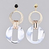 Imitation Gemstone Style Acrylic Dangle Earrings EJEW-JE03673-05-2