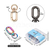 Biyun 8Pcs 4 Colors Zinc Alloy Swivel Clasps FIND-BY0001-07-3