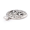 Tibetan Style 304 Stainless Steel Pendants STAS-P305-63AS-3